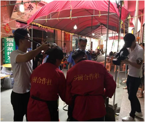 乡厨合作社的现场照片